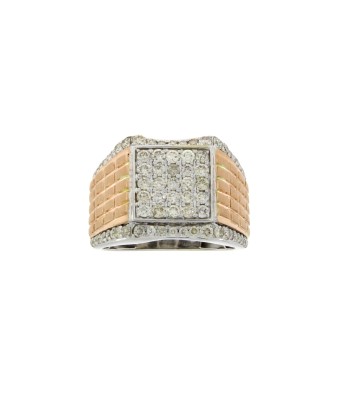 Genuine 1.50ct Diamond Mens Ring 10KT 2 Tone Gold outlet