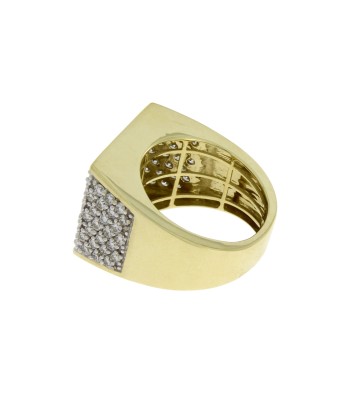 Natural 4.00ct Diamond Mens Ring 10KT Yellow Gold l'évolution des habitudes 