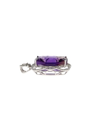 Ametrine Diamond Fashion Pendants 14KT White Gold en linge