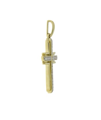 .33ct Diamond Cross Religious Pendant 14KT Yellow Gold 2 - 3 jours ouvrés.