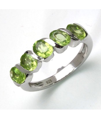 1.75 Carat Genuine Peridot .925 Sterling Silver Ring shop