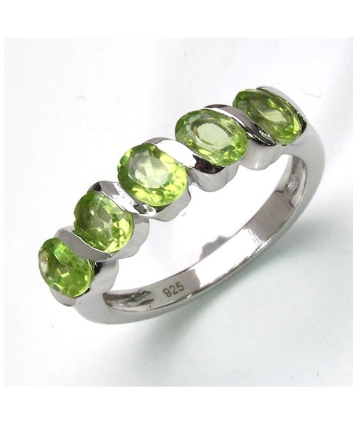 1.75 Carat Genuine Peridot .925 Sterling Silver Ring shop