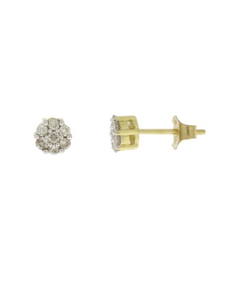 Natural .25ct Diamond Stud Earrings 10KT Yellow Gold solde