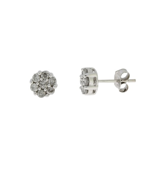 Genuine .50ct Diamond Stud Earrings 10KT White Gold 2023