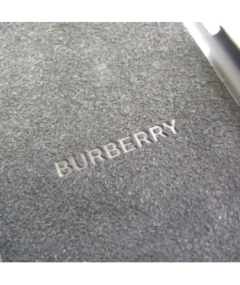 Burberry Leather Phone Bumper For IPhone X Black TB coin logo 8021771 de votre