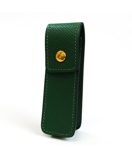 Hermes Leather Gum Holder Green Etui Chewing Gum en stock