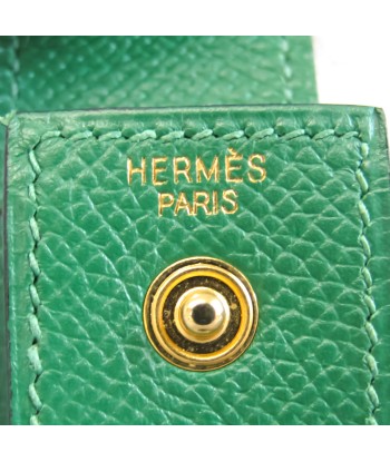 Hermes Leather Gum Holder Green Etui Chewing Gum en stock