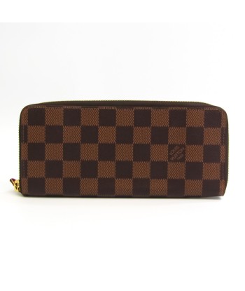 Louis Vuitton Damier Portofeuil Clemence N60534 Womens Damier Canvas Long Wallet (bi-fold) CeriseEbene pas cheres