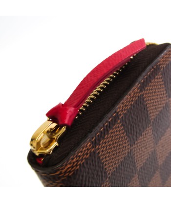 Louis Vuitton Damier Portofeuil Clemence N60534 Womens Damier Canvas Long Wallet (bi-fold) CeriseEbene pas cheres