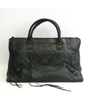 Balenciaga The Work 132110 Mens Leather Handbag Dark Green acheter en ligne