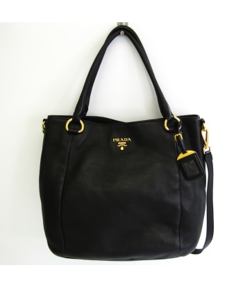 Prada VIT.DAINO Womens Leather HandbagShoulder Bag Black Comment ça marche