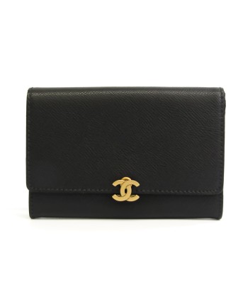 Chanel Womens Leather Wallet (bi-fold) Black Comparez plus de prix