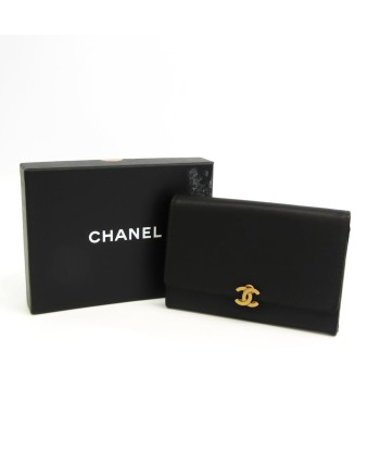 Chanel Womens Leather Wallet (bi-fold) Black Comparez plus de prix