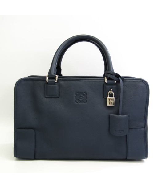 Loewe Amazona 36 Womens Leather Handbag Blue commande en ligne