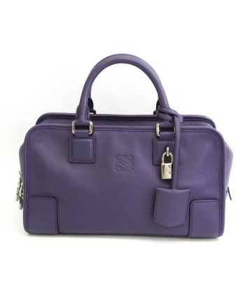 Loewe Amazona 28 Womens Leather Handbag Purple Les magasins à Paris