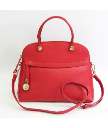 Furla Piper M G5996 S5 Womens Leather HandbagShoulder Bag Red Color destockage