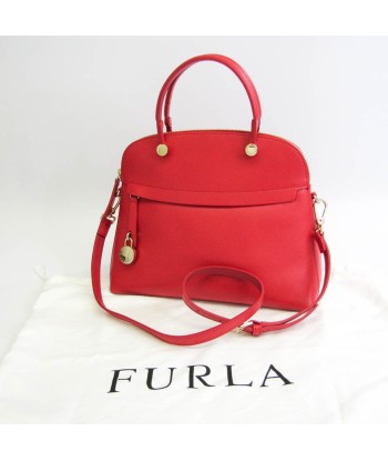 Furla Piper M G5996 S5 Womens Leather HandbagShoulder Bag Red Color destockage