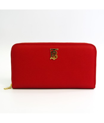 Burberry Elmore 8023298 Womens Leather Long Wallet (bi-fold) Red Color acheter