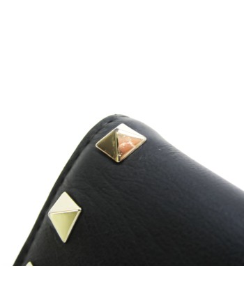 Valentino Garavani Rock Studs Unisex Leather Wallet (bi-fold) Black Les magasins à Paris