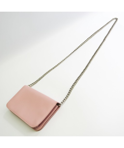 Longchamp Le Flone Women's Leather Chain/Shoulder Wallet Pink ouvre sa boutique