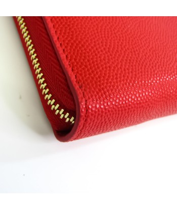 Burberry Elmore 8023298 Womens Leather Long Wallet (bi-fold) Red Color acheter