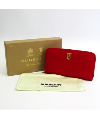 Burberry Elmore 8023298 Womens Leather Long Wallet (bi-fold) Red Color acheter