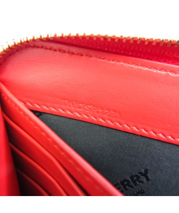 Burberry Elmore 8023298 Womens Leather Long Wallet (bi-fold) Red Color acheter