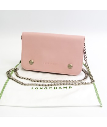 Longchamp Le Flone Women's Leather Chain/Shoulder Wallet Pink ouvre sa boutique