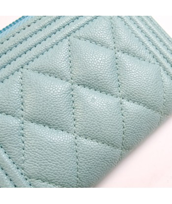 Chanel Boy Chanel A80602 Womens Calfskin Coin Purse/coin Case Light Blue s'inspire de l'anatomie humaine