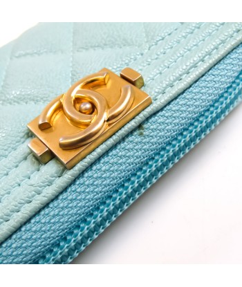 Chanel Boy Chanel A80602 Womens Calfskin Coin Purse/coin Case Light Blue s'inspire de l'anatomie humaine