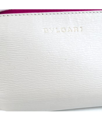 Bvlgari Be Zero One With Card Case 290023 Womens Leather Key Case Off-whitePurple pas chere