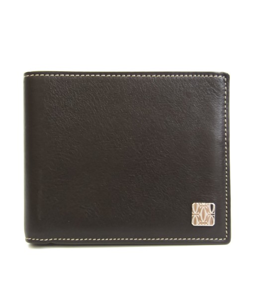 Cartier Unisex Leather Bill Wallet (bi-fold) Brown prix