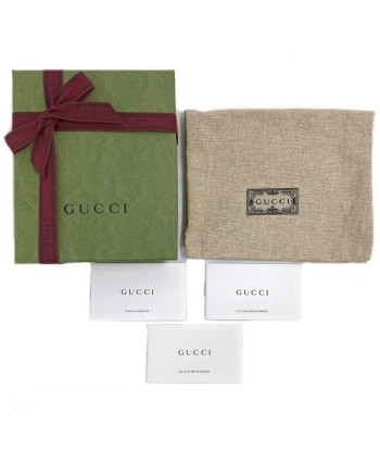 Gucci F-14275 CanvasLeather Wallet (bi-fold) BeigeBrownGoldGreenRed Color 50-70% off 