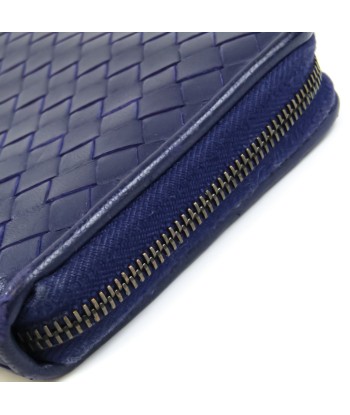 Bottega Veneta Intrecciato L-shaped Fastener Mens Leather Long Wallet (bi-fold) Purple Profitez des Offres !