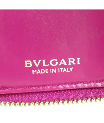 Bvlgari Be Zero One With Card Case 290023 Womens Leather Key Case Off-whitePurple pas chere