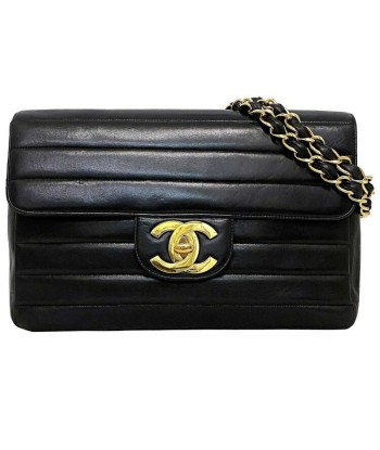 Chanel F-14271 Women's Leather Shoulder Bag Black,Gold pas cher 