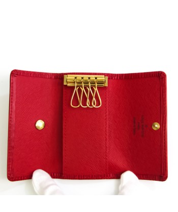 Louis Vuitton Epi 4 Key Holder M63827 Unisex Epi Leather Key Case Castilian Red d'Europe débarque