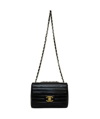 Chanel F-14271 Women's Leather Shoulder Bag Black,Gold pas cher 