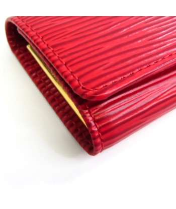 Louis Vuitton Epi 4 Key Holder M63827 Unisex Epi Leather Key Case Castilian Red d'Europe débarque