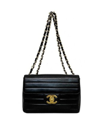 Chanel F-14271 Women's Leather Shoulder Bag Black,Gold pas cher 