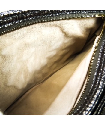 Bottega Veneta Intrecciato Intrecciato Womens Leather Shoulder Bag Metallic Gray Les magasins à Paris et en Île-de-France