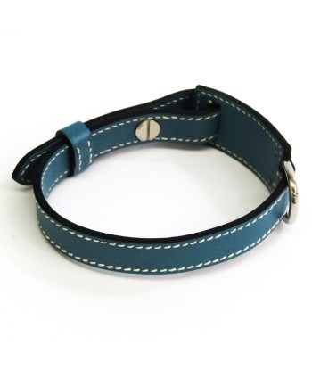 Hermes Dog Collar Courchevel Leather Blue Jean s'inspire de l'anatomie humaine