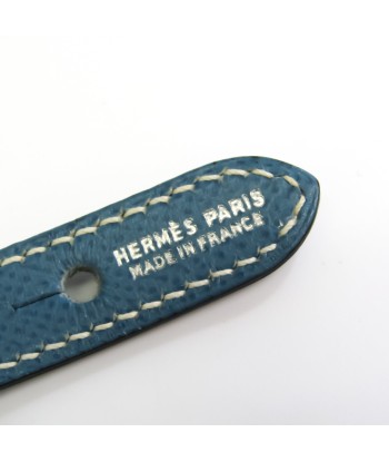 Hermes Dog Collar Courchevel Leather Blue Jean s'inspire de l'anatomie humaine