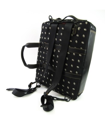 Coach Metropolitan Convertible With Dot Diamond Print 29506 Men's Fabric,Leather Boston Bag,Handbag Black JUSQU'A -70%! 