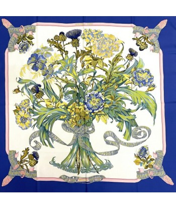 Hermes Ec-14185 Women's Silk Scarf Blue,Green,White s'inspire de l'anatomie humaine