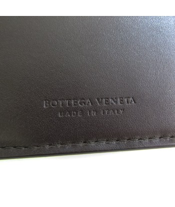 Bottega Veneta Intrecciato 120697 Mens Leather Long Bill Wallet (bi-fold) Brown Fin de série