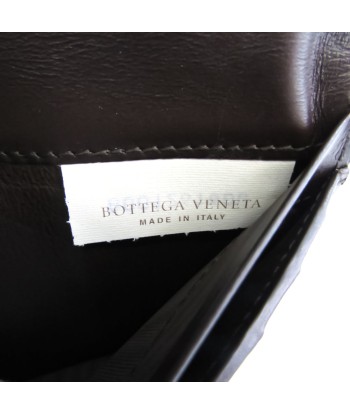 Bottega Veneta Intrecciato 120697 Mens Leather Long Bill Wallet (bi-fold) Brown Fin de série