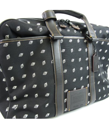 Coach Metropolitan Convertible With Dot Diamond Print 29506 Men's Fabric,Leather Boston Bag,Handbag Black JUSQU'A -70%! 