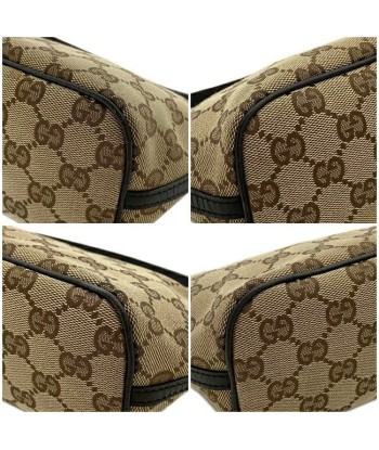 Gucci GG Canvas Ec-14240 Womens LeatherCanvas HandbagPouch BeigeBrown ou a consommer sur place