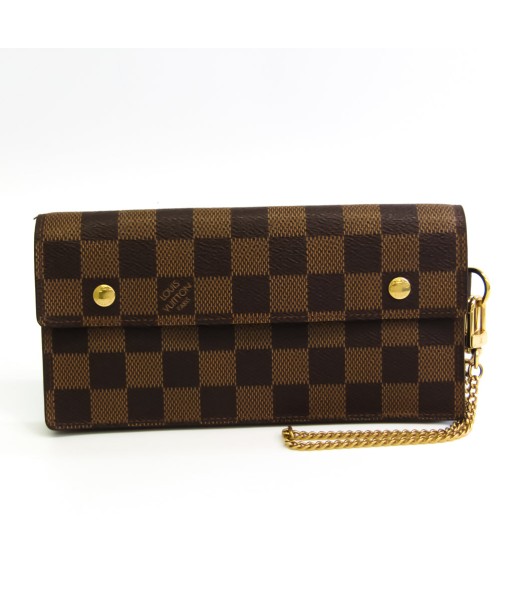 Louis Vuitton Damier Porto Fouille Accordion N60002 Damier Canvas Long Wallet (bi-fold) Ebene soldes